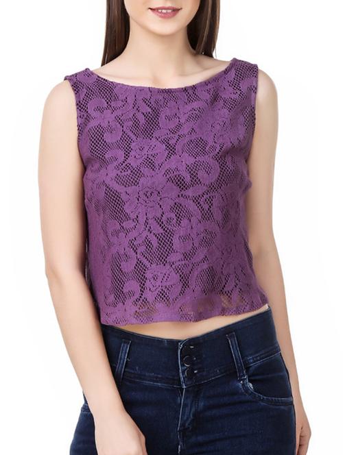 purple polyester regular top - 12960841 - Very Small Image - 1