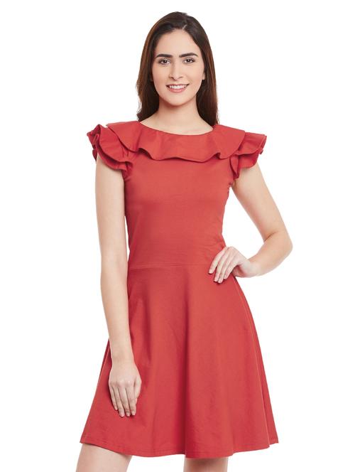 red cotton dress - 12993223 - Very Small Image - 1