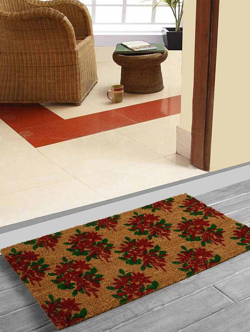 saral home premium quality heavy duty coir mat -45x90 cm - 12996822 - Very Small Image - 1