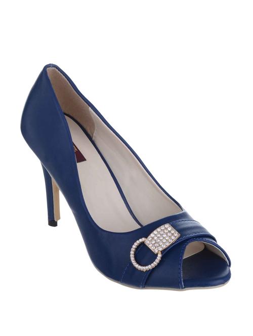 blue sheet slip on sandals - 12997076 - Very Small Image - 1