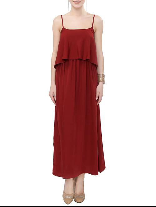 solid red dress - 13003509 - Very Small Image - 1