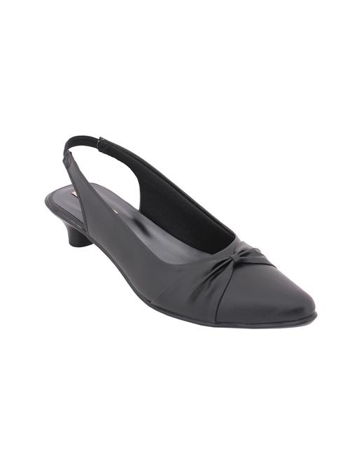 black leather back strap sandals - 13008812 - Very Small Image - 1