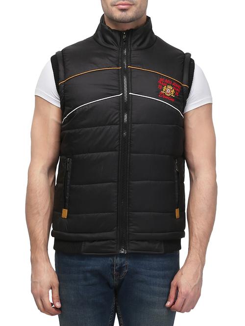 black nylon quilted jacket - 13010238 - Very Small Image - 1