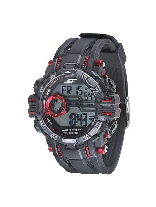 sonata digital black dial men's watch- 77069pp01 - 13029578 - Very Small Image - 1