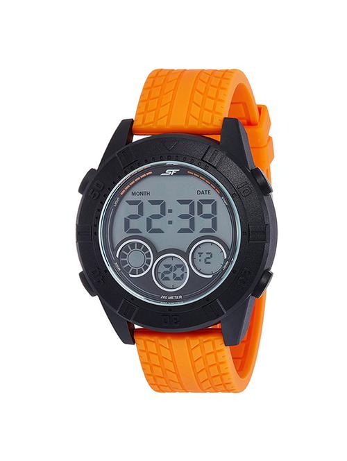 sonata digital grey dial men's watch (77038pp03) - 13029603 - Very Small Image - 1