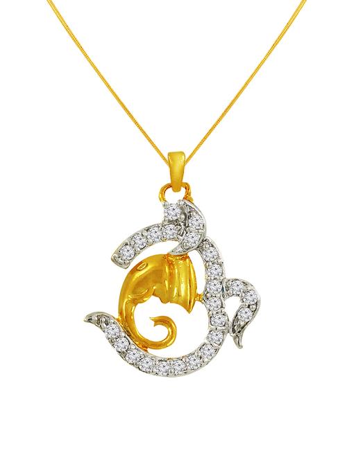 gold brass pendant - 13047277 - Very Small Image - 1