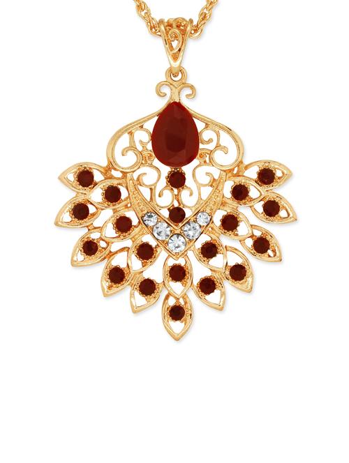 gold brass pendants and earring - 13049644 - Very Small Image - 1