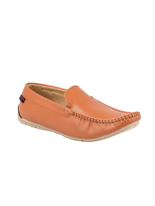 tan leatherette slip on loafer - 13052703 - Very Small Image - 1