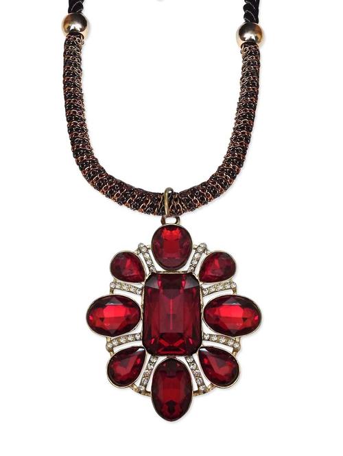red metal other long necklace - 13052705 - Very Small Image - 1