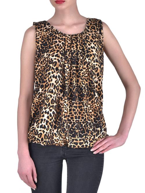 brown printed top - 1306714 - Very Small Image - 1