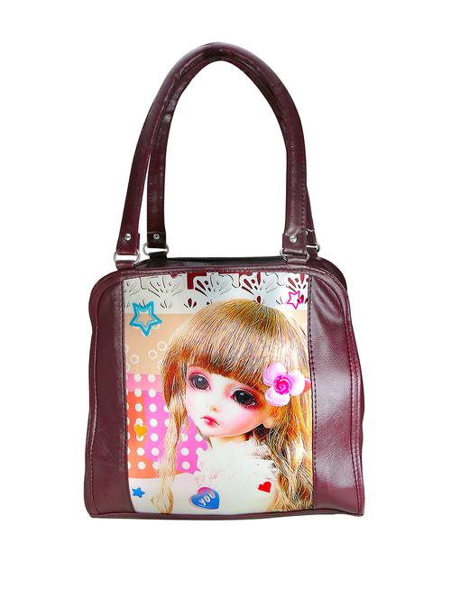 burgandy leather handbag - 13070622 - Very Small Image - 1