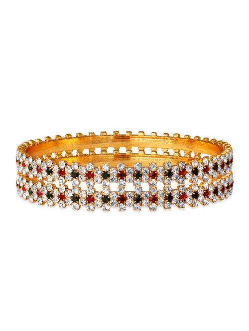 multi colored brass bangle - 13071063 - Very Small Image - 1