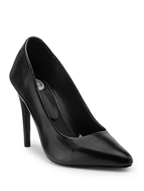 black leather slip on pumps - 13077857 - Very Small Image - 1