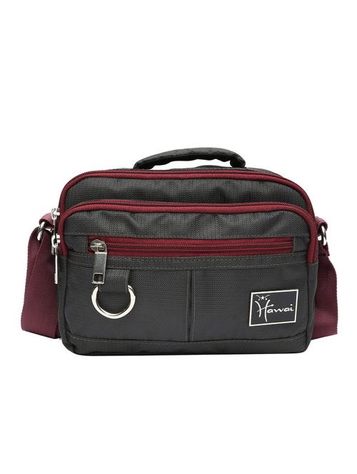 grey polyester sling bag - 13085829 - Very Small Image - 1