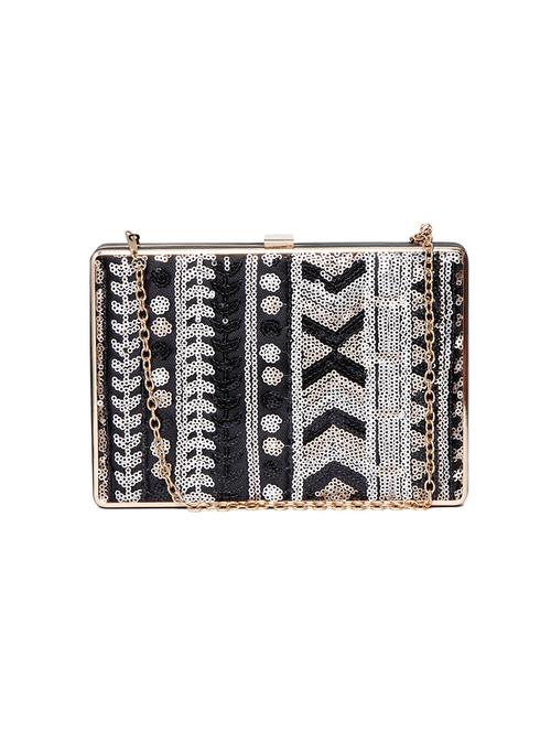 black  polyester clutch - 13086617 - Very Small Image - 1