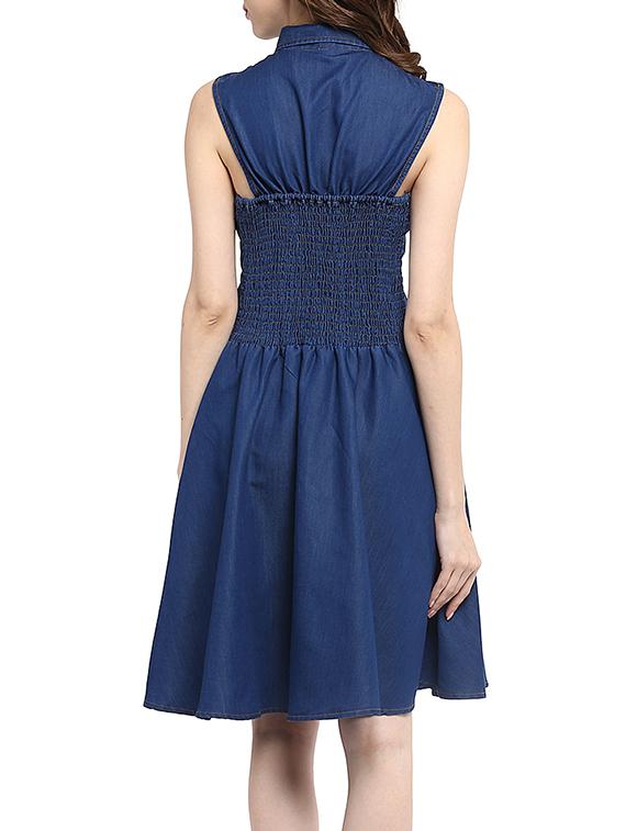 women's solid dress - 13112221 - Standard Image - 2