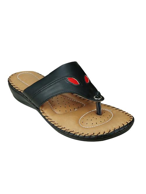 black leatherette sandals - 13147346 - Very Small Image - 1