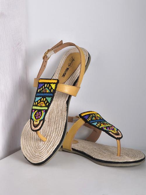 multicolored leatherette sandals - 1317045 - Very Small Image - 1