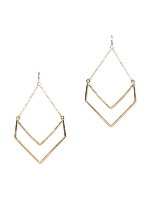 Gold metallic dangle earrings - 1317685 - Very Small Image - 1