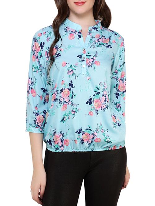 floral print blouson top - 13183448 - Very Small Image - 1