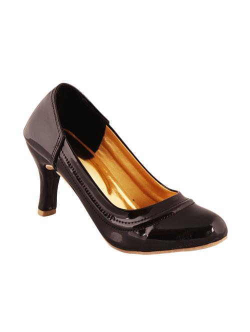 black pu slip on pumps - 13256758 - Very Small Image - 1
