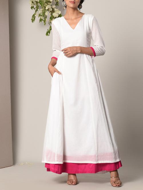 white cotton maxi dress - 13266854 - Very Small Image - 1