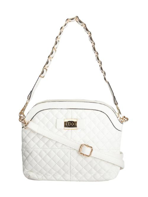 white leatherette  handbag - 13286550 - Very Small Image - 1