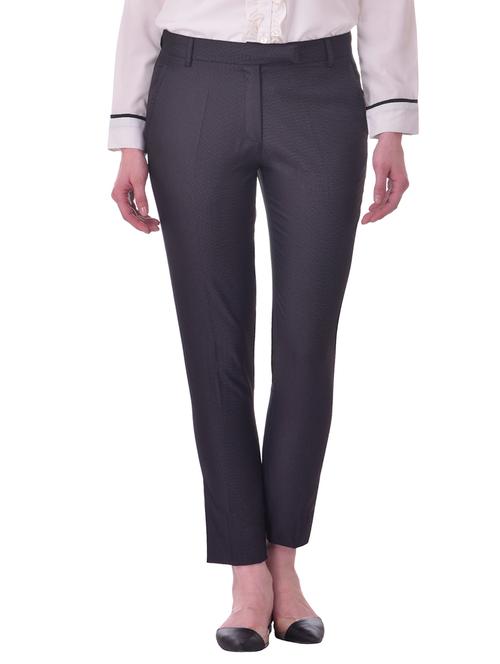 grey flat front trouser - 13293089 - Very Small Image - 1