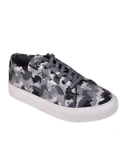 grey Canvas lace up sneaker - 13308714 - Very Small Image - 1
