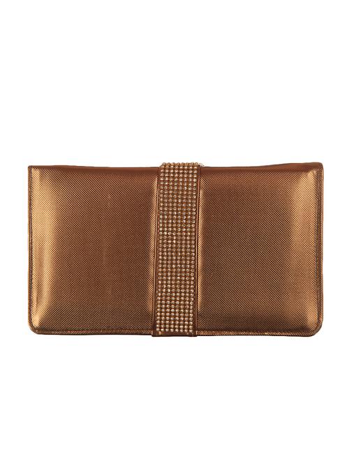 copper leatherette clutch - 1332356 - Very Small Image - 1