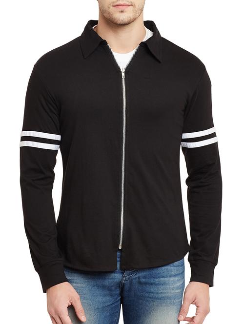 black cotton casual shirt - 13325261 - Very Small Image - 1