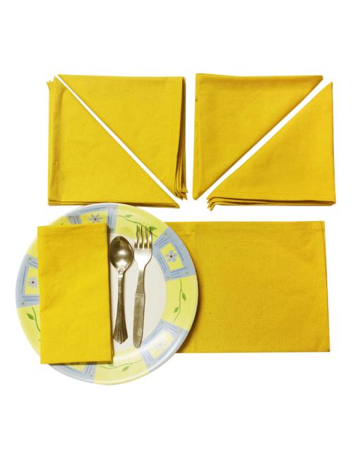 yellow table napkin set of 6 pcs - 13343537 - Very Small Image - 1