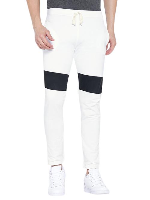 white cotton joggers track pant - 13364072 - Very Small Image - 1