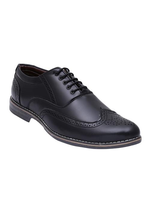 black leather lace up brogue - 13364870 - Very Small Image - 1