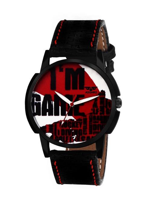 asgard sports black round dial watch - 13367229 - Very Small Image - 1