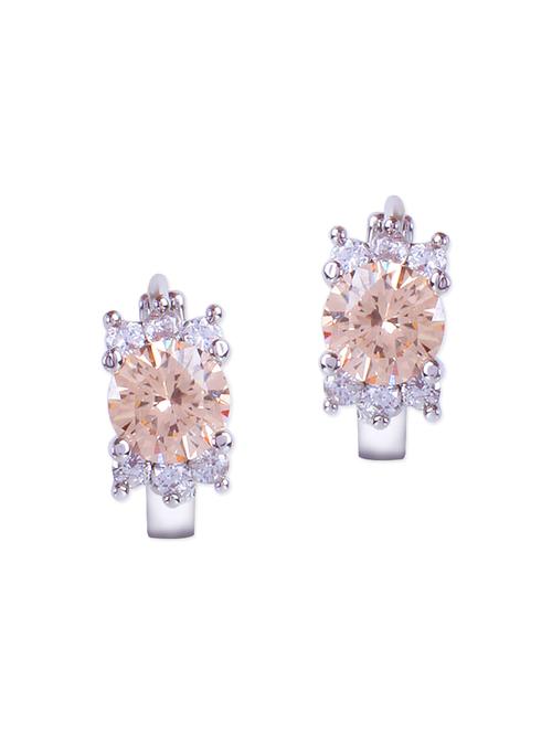 Silver Metal Studs Earrings - 13417100 - Very Small Image - 1