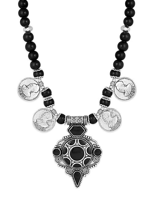 black metal short necklace - 13424565 - Very Small Image - 1