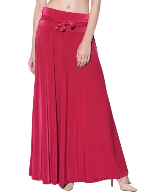 pink lycra flared skirt - 13431377 - Very Small Image - 1