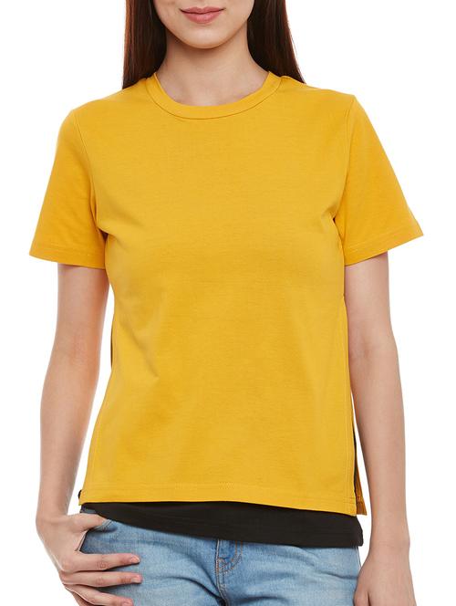 women's straight round neck top - 13435835 - Very Small Image - 1