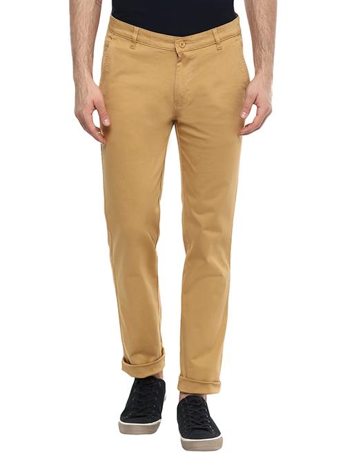 beige cotton chinos casual trouser - 13440784 - Very Small Image - 1