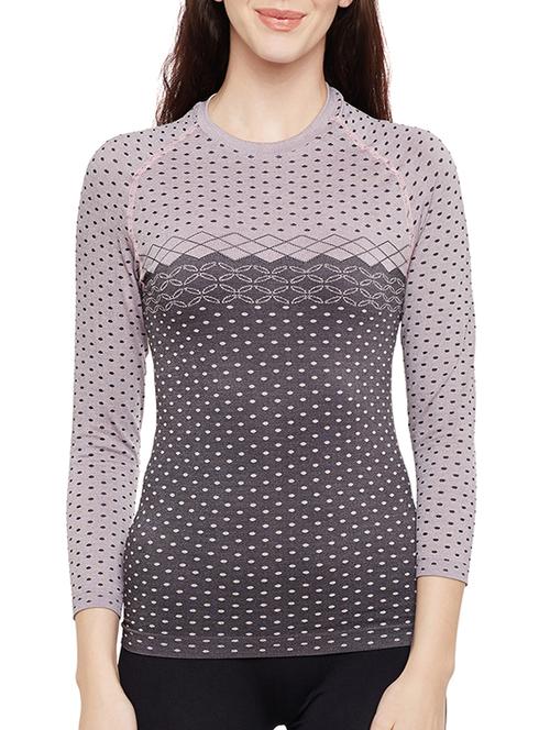 grey printed regular top - 13480378 - Very Small Image - 1