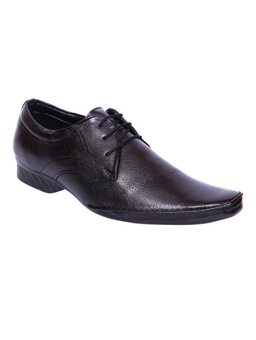 black leather lace-up derby - 13602134 - Very Small Image - 1