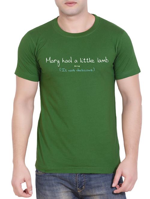 Green Cotton T-shirt - 13656339 - Very Small Image - 1
