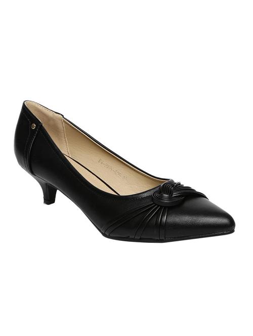 black pu slip on pumps - 13657731 - Very Small Image - 1