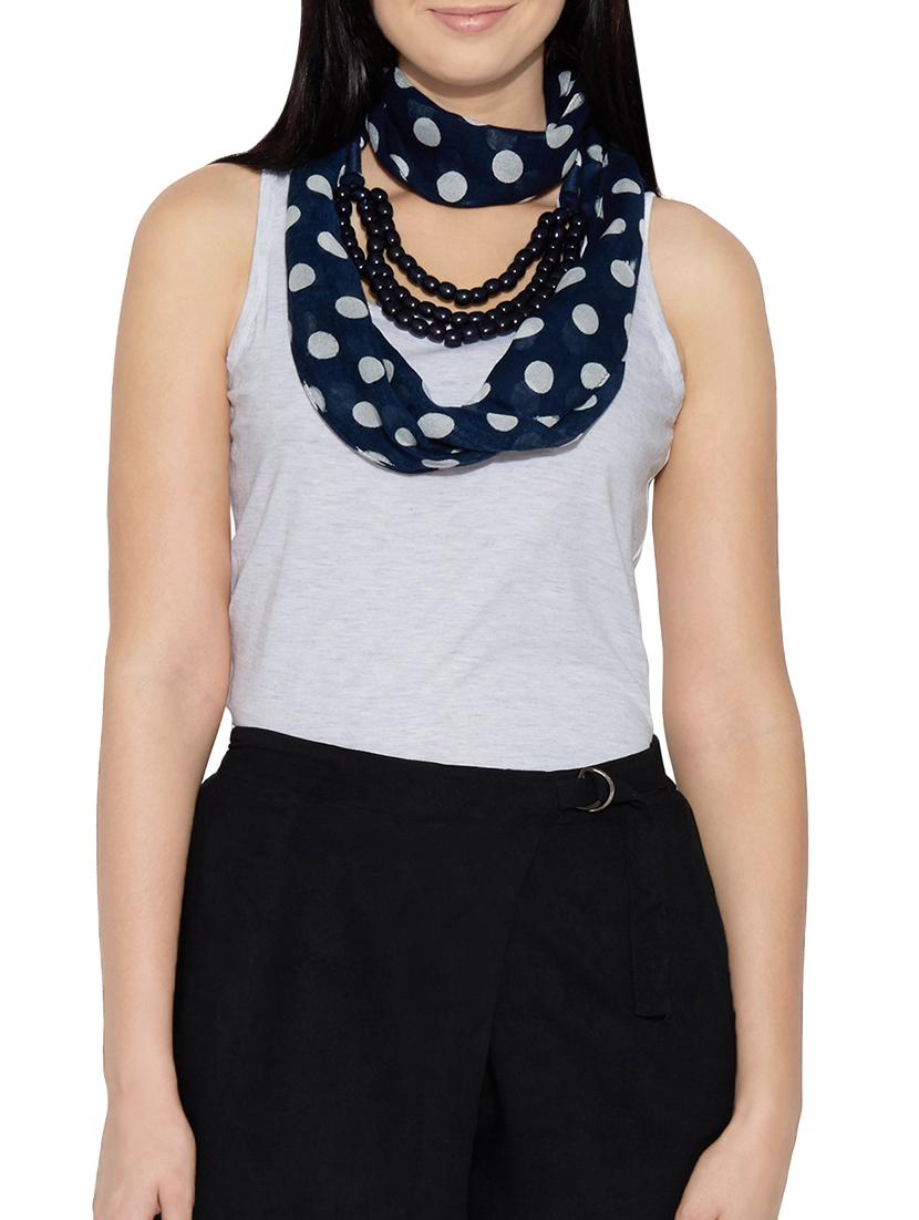 navy blue viscose scarf