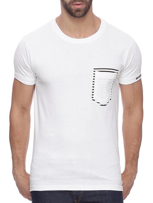 White Cotton T-shirt - 13667643 - Very Small Image - 1