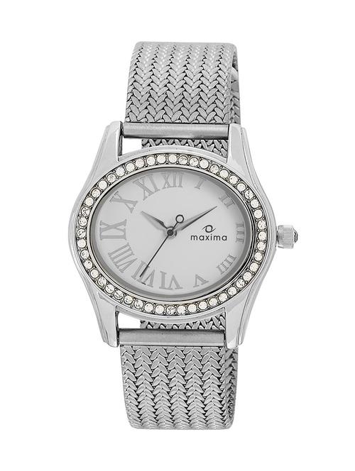 maxima white dial watch for  women -  44020cmli - 13707728 - Very Small Image - 1