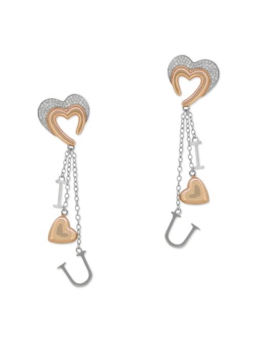 brown silver drop earrings - 13710389 - Very Small Image - 1