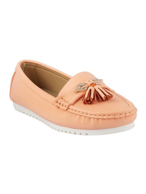 pink leatherette slip on moccasins - 13711540 - Very Small Image - 1