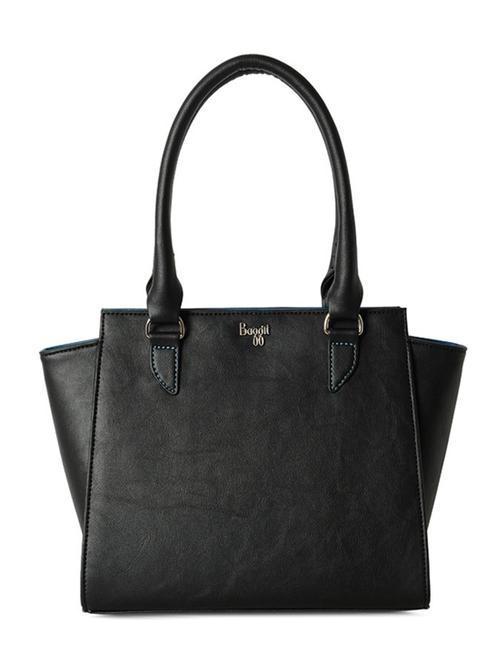 black leatherette regular handbag - 13722084 - Very Small Image - 1